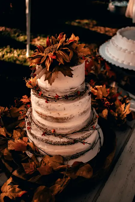 fall wedding cake