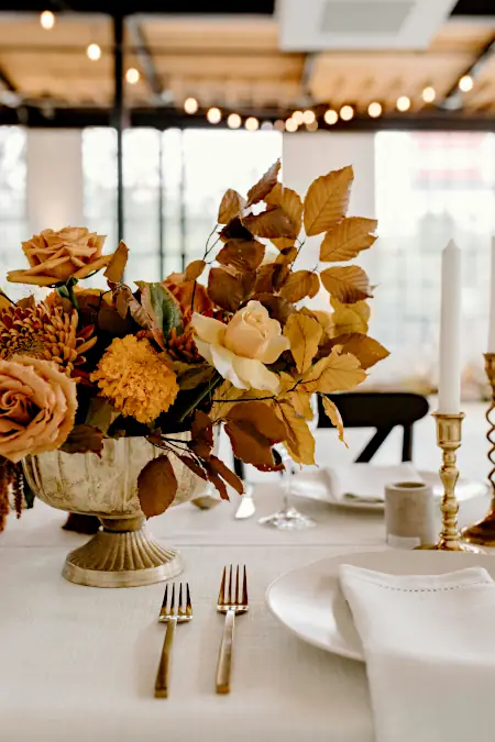 fall wedding table decorations
