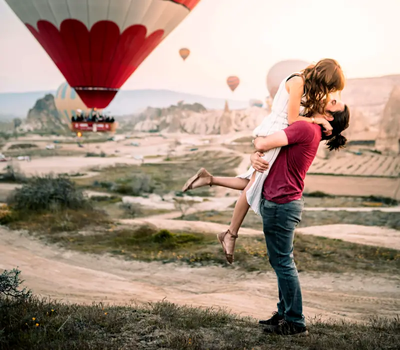wedding anniversary ideas - hot air balloon ride